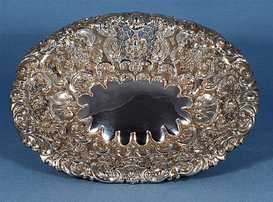 A matched set of four Victorian embossed silver dishes (two pairs), by Horace Woodward & Co/ Ltd, length largest 245mm, weight 56oz